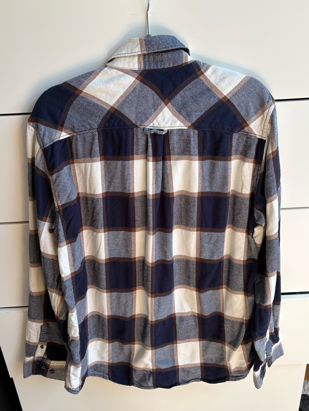 Men's Simons Navy & White Plaid Button-Up Flannel Shirt - Picture 3 of 3